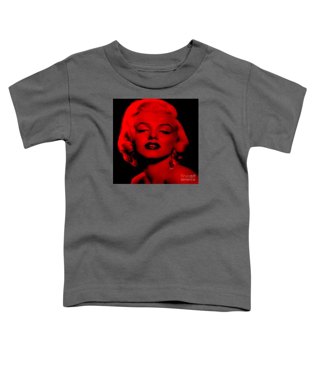 T-shirt pour tout-petits - Marilyn Monroe en rouge. Pop Art