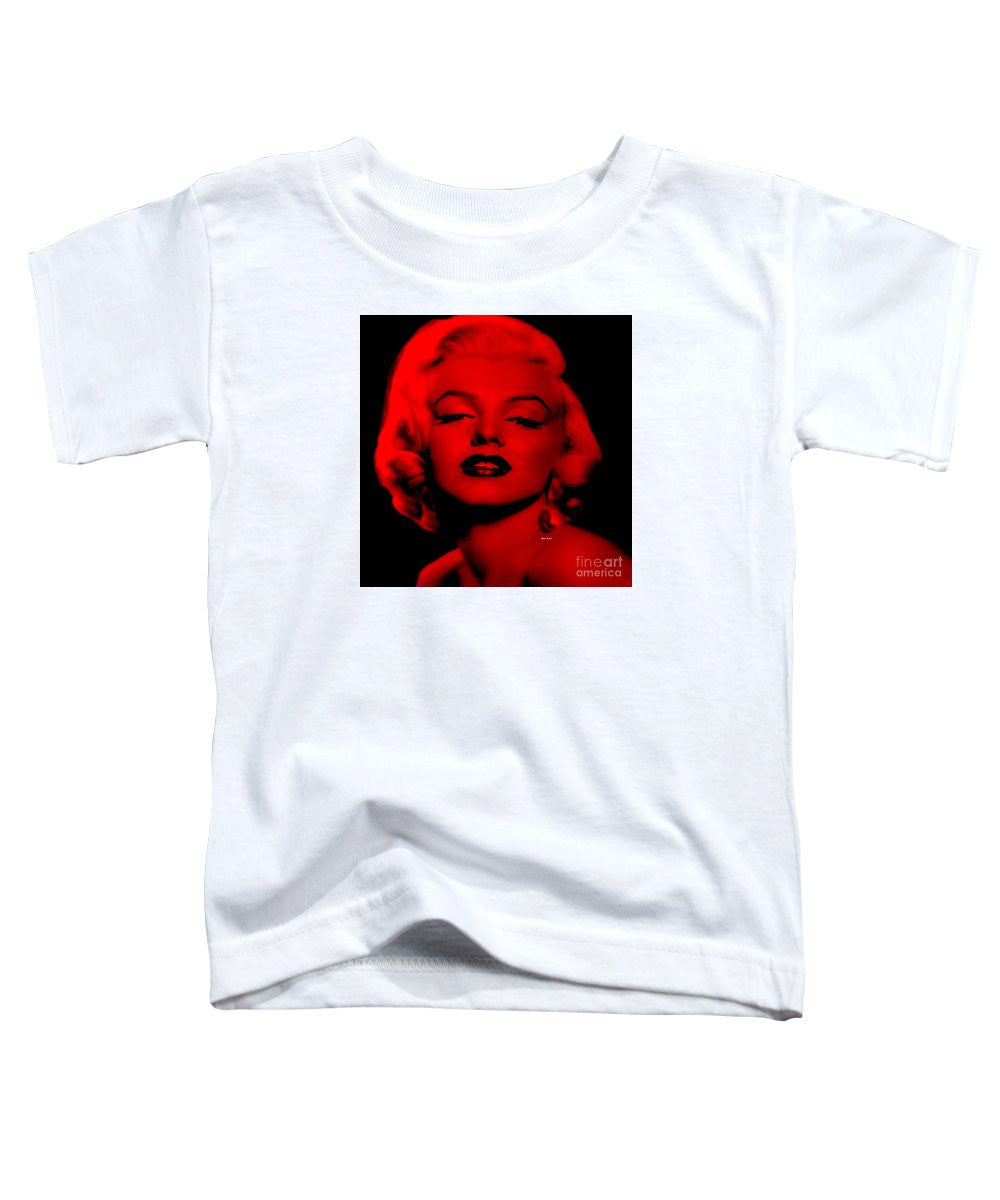 T-shirt pour tout-petits - Marilyn Monroe en rouge. Pop Art