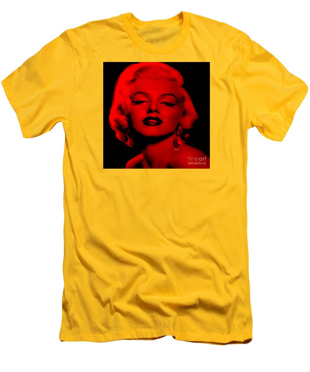 Men's T-Shirt (Slim Fit) - Marilyn Monroe In Red. Pop Art