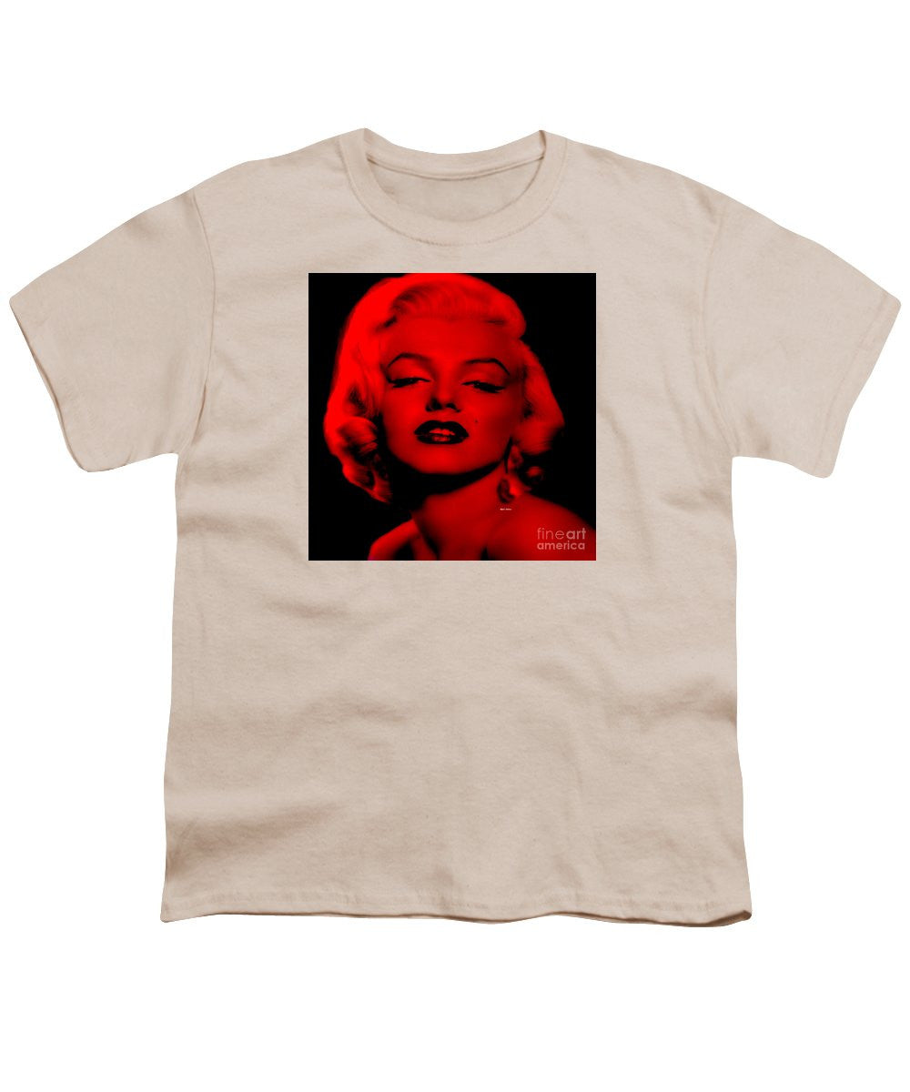 Youth T-Shirt - Marilyn Monroe In Red. Pop Art