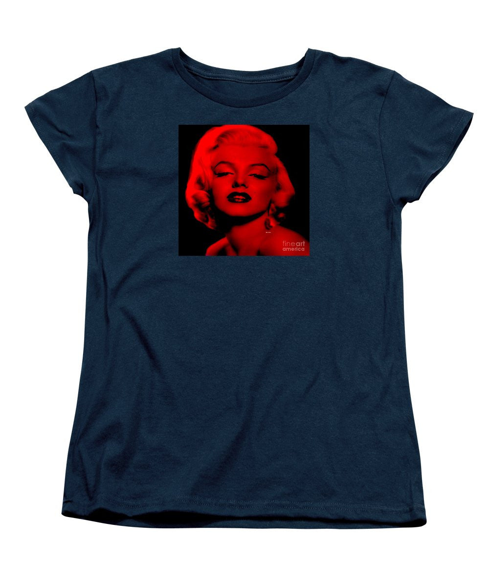 Women's T-Shirt (Standard Cut) - Marilyn Monroe In Red. Pop Art