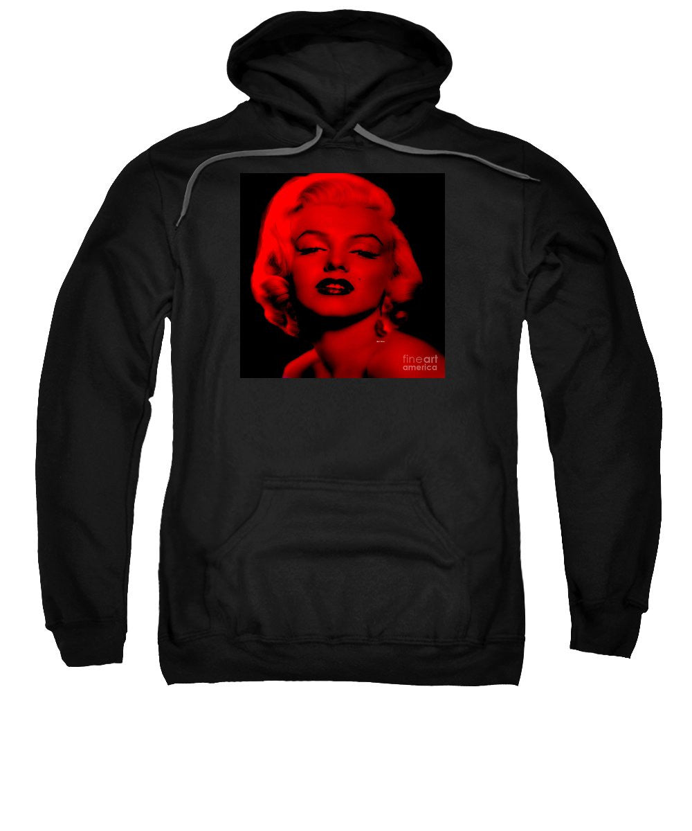 Sweat-shirt - Marilyn Monroe en rouge. Pop Art