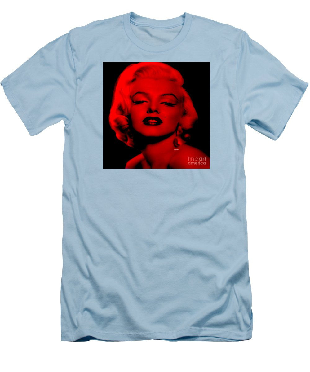 Men's T-Shirt (Slim Fit) - Marilyn Monroe In Red. Pop Art