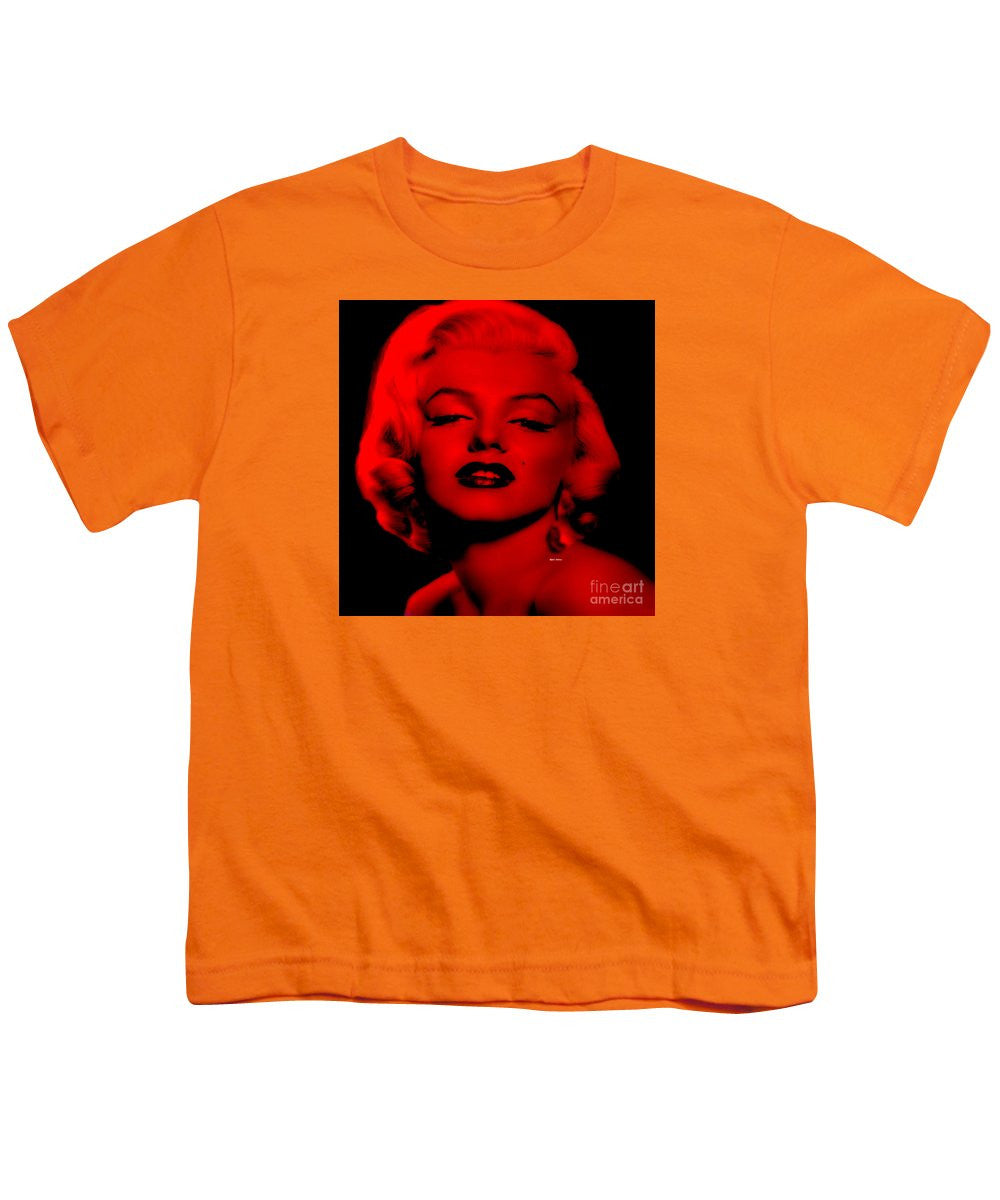 Youth T-Shirt - Marilyn Monroe In Red. Pop Art