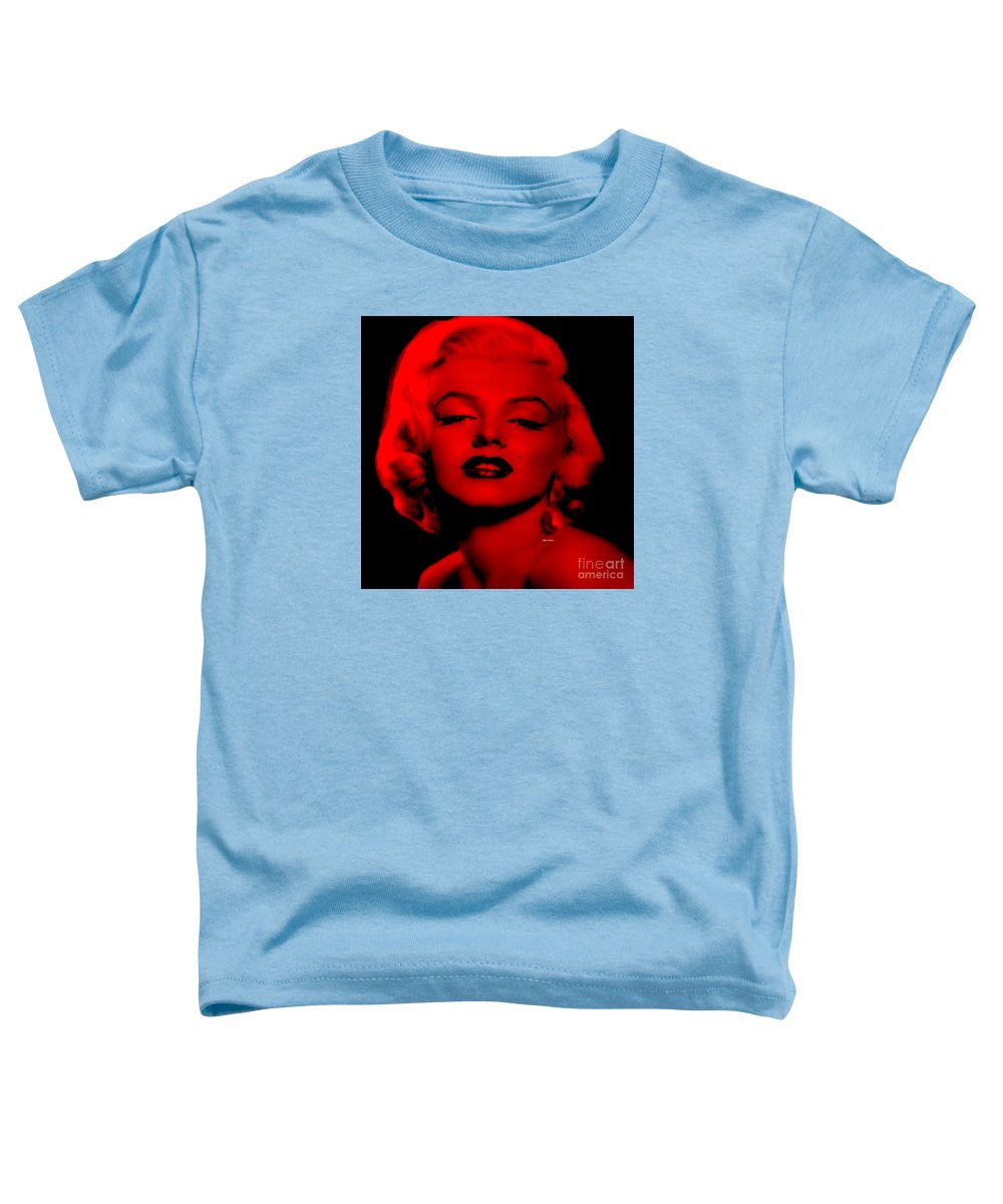 T-shirt pour tout-petits - Marilyn Monroe en rouge. Pop Art