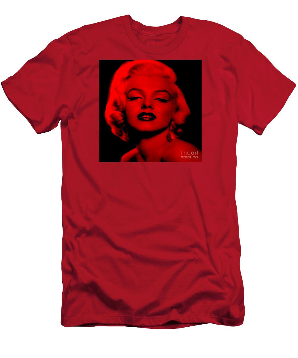 Men's T-Shirt (Slim Fit) - Marilyn Monroe In Red. Pop Art