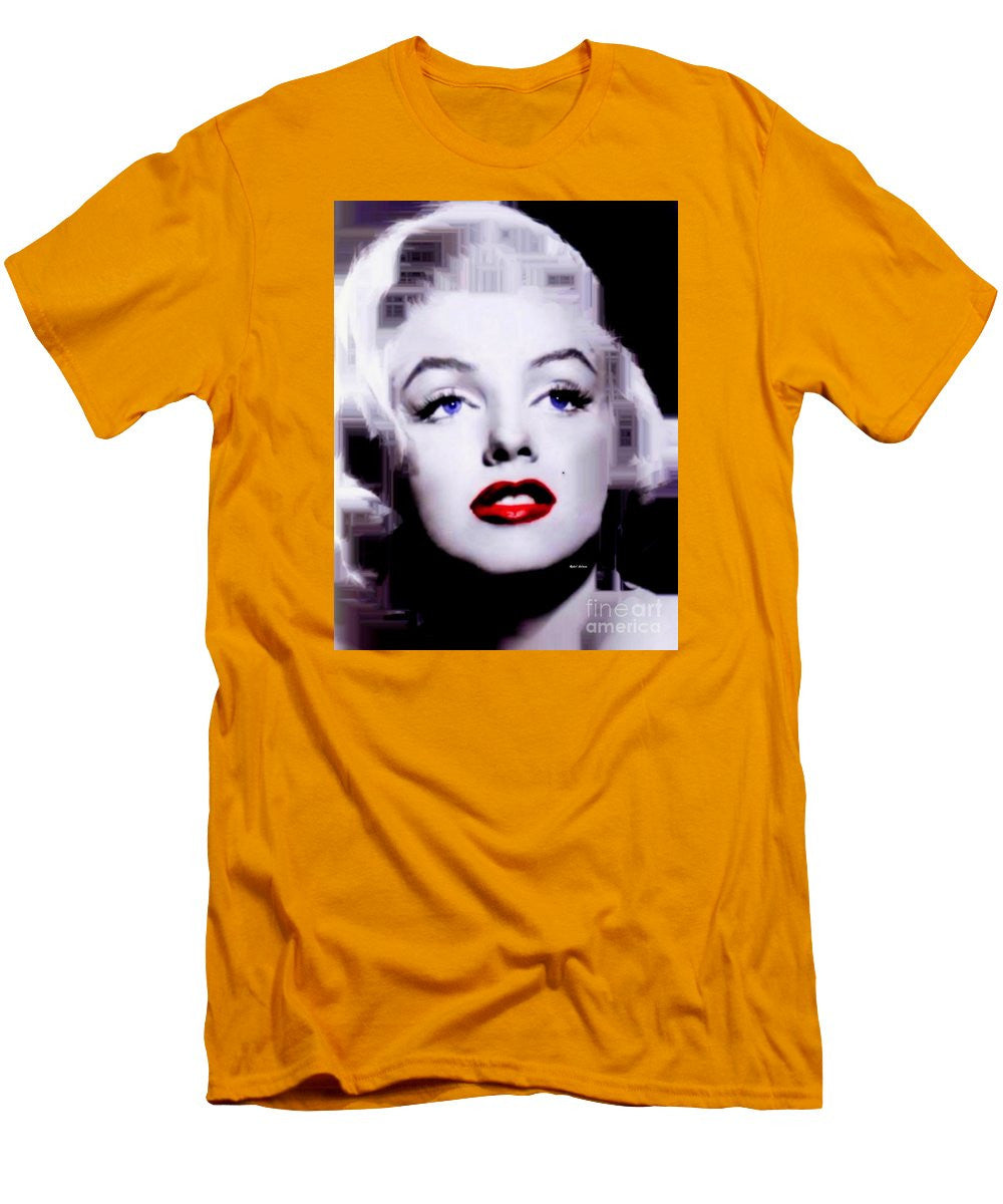 Men's T-Shirt (Slim Fit) - Marilyn Monroe In Black And White. Pop Art