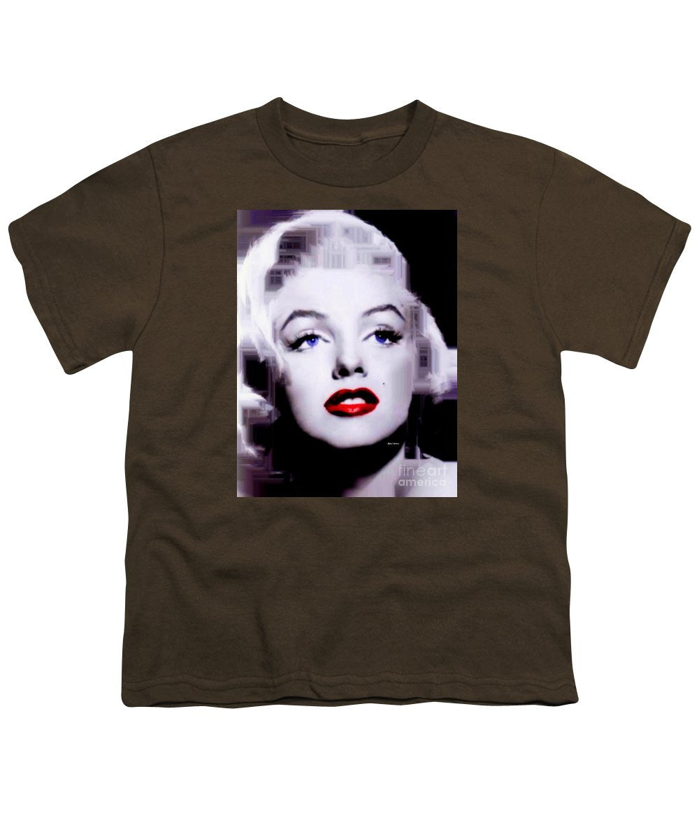 Youth T-Shirt - Marilyn Monroe In Black And White. Pop Art