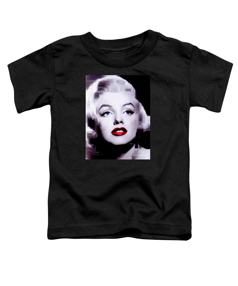 T-shirt pour tout-petits - Marilyn Monroe en noir et blanc. Pop Art