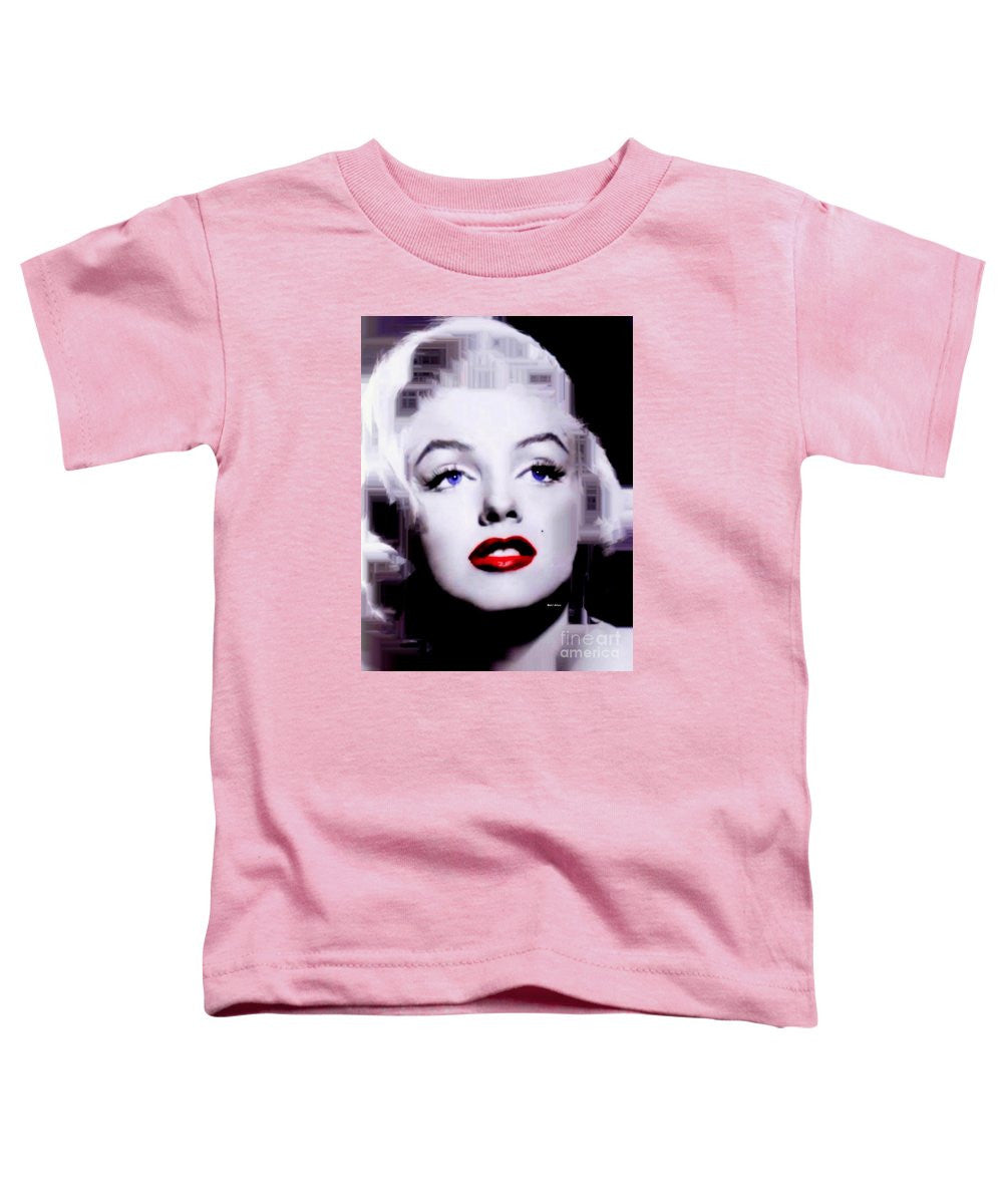 T-shirt pour tout-petits - Marilyn Monroe en noir et blanc. Pop Art