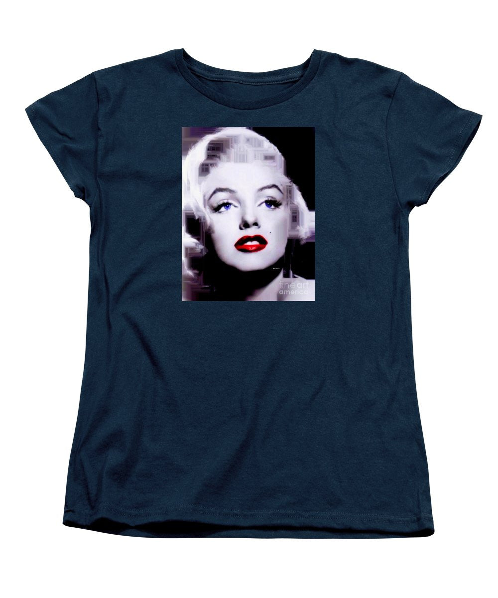 Women's T-Shirt (Standard Cut) - Marilyn Monroe In Black And White. Pop Art