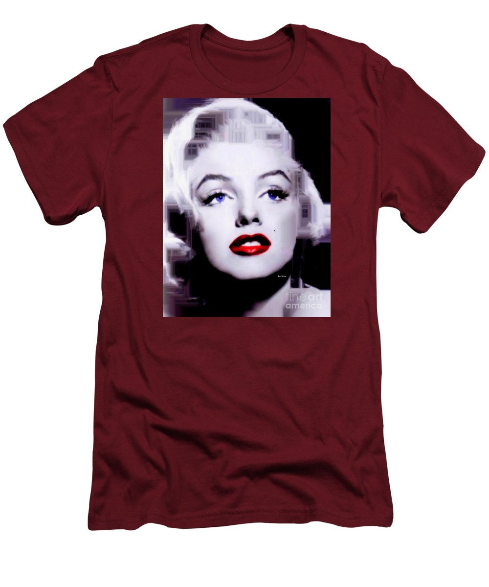 Men's T-Shirt (Slim Fit) - Marilyn Monroe In Black And White. Pop Art