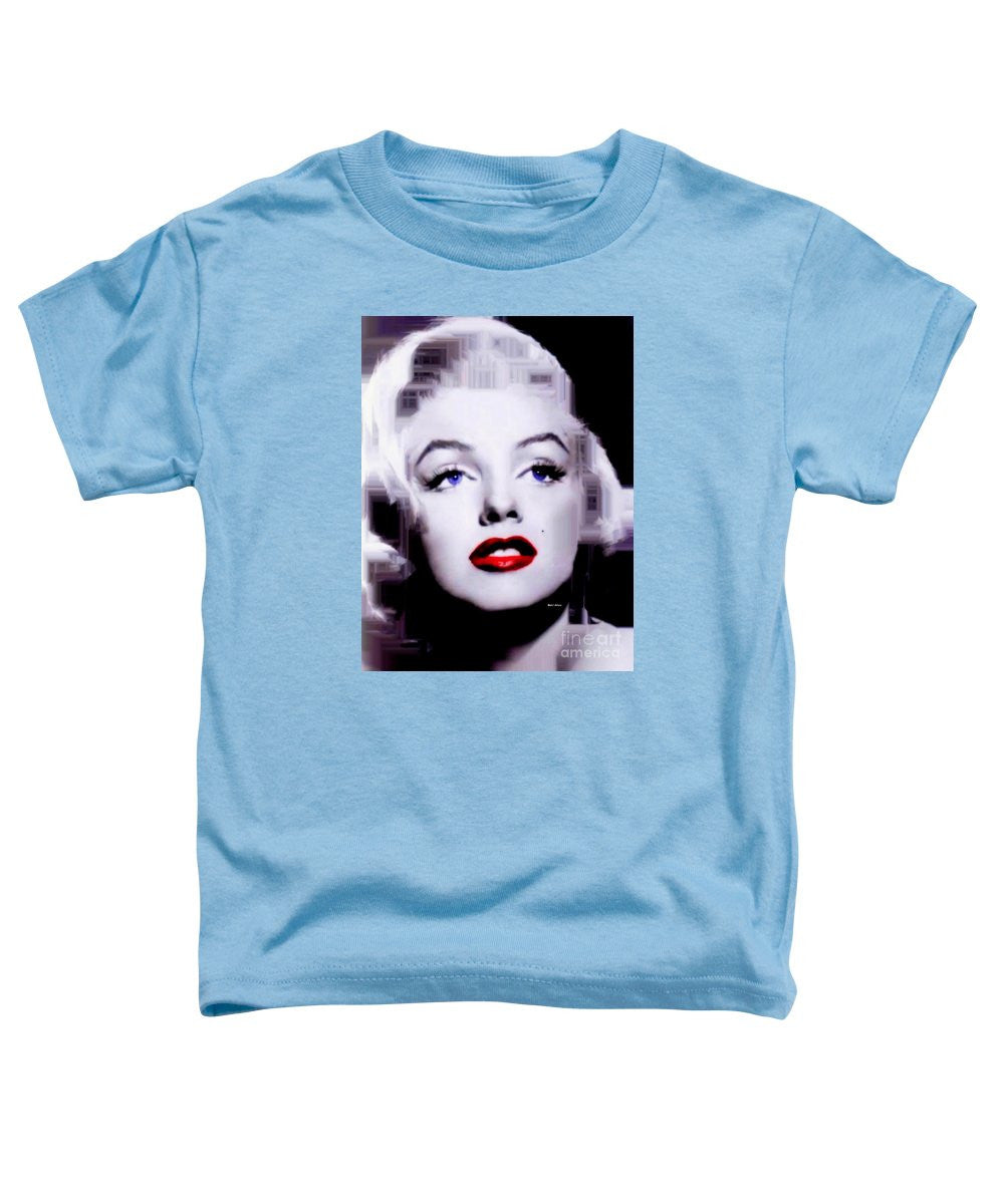 T-shirt pour tout-petits - Marilyn Monroe en noir et blanc. Pop Art