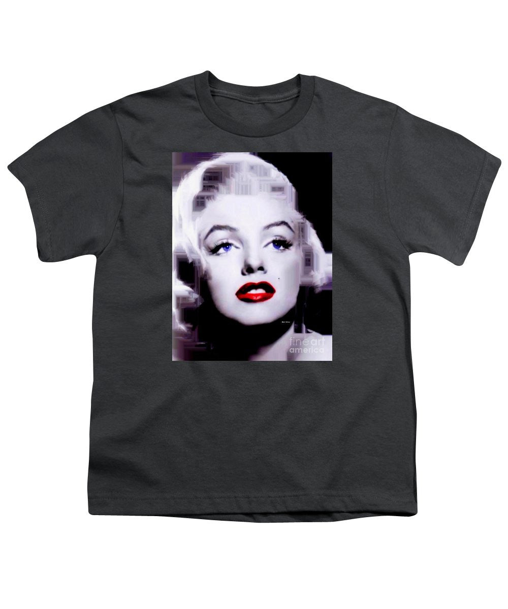 Youth T-Shirt - Marilyn Monroe In Black And White. Pop Art