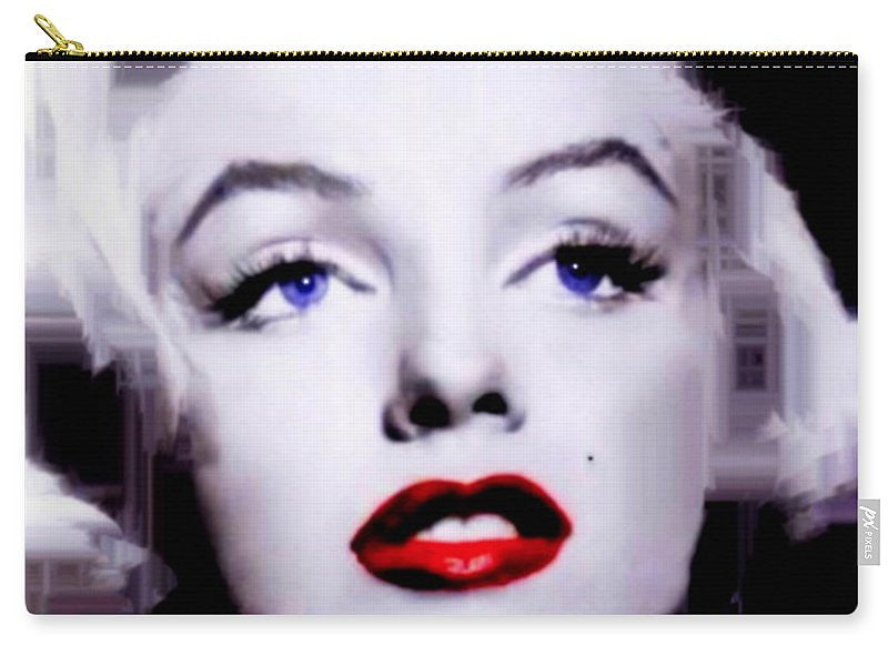 Carry-All Pouch - Marilyn Monroe In Black And White. Pop Art