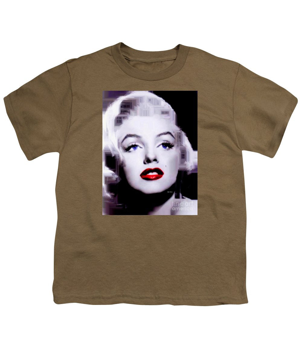 Youth T-Shirt - Marilyn Monroe In Black And White. Pop Art