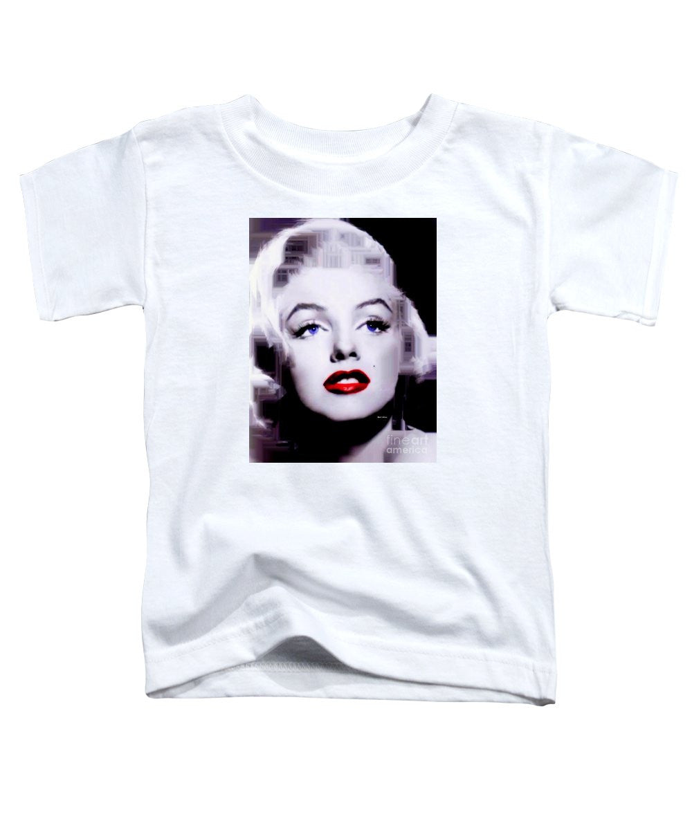 T-shirt pour tout-petits - Marilyn Monroe en noir et blanc. Pop Art