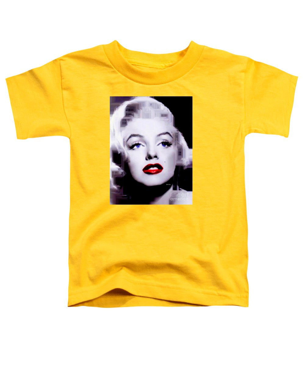 T-shirt pour tout-petits - Marilyn Monroe en noir et blanc. Pop Art