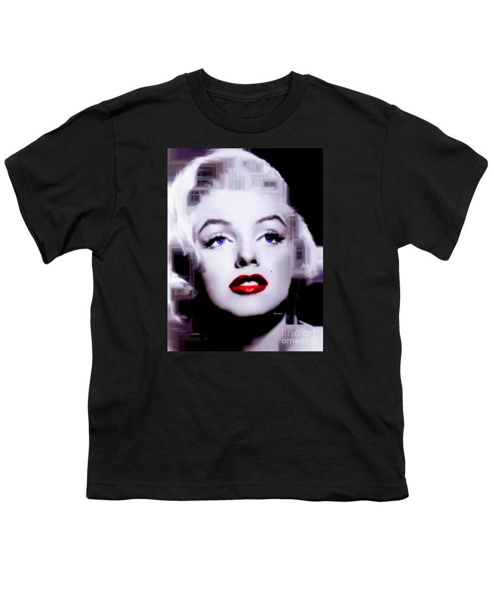 Youth T-Shirt - Marilyn Monroe In Black And White. Pop Art