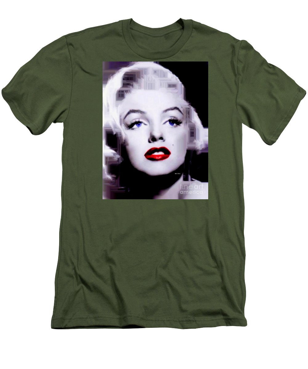 Men's T-Shirt (Slim Fit) - Marilyn Monroe In Black And White. Pop Art