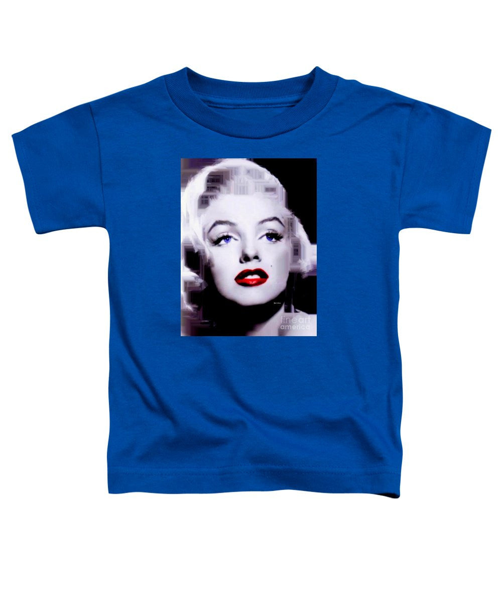 T-shirt pour tout-petits - Marilyn Monroe en noir et blanc. Pop Art