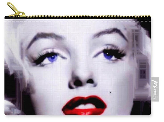 Carry-All Pouch - Marilyn Monroe In Black And White. Pop Art