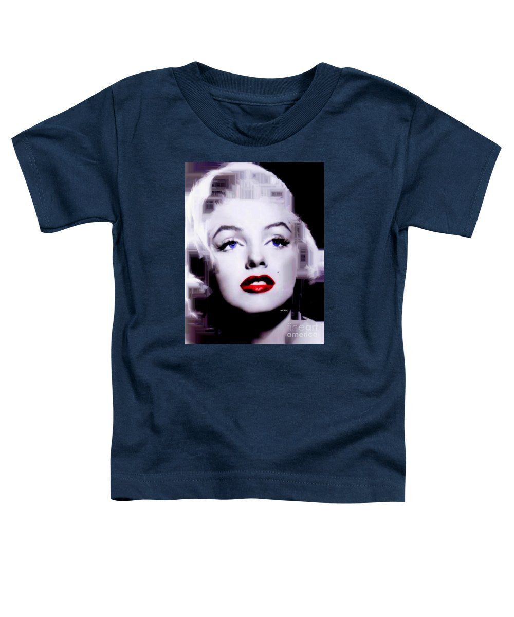 T-shirt pour tout-petits - Marilyn Monroe en noir et blanc. Pop Art