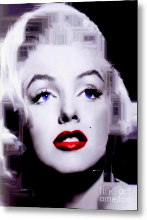 Metal Print - Marilyn Monroe In Black And White. Pop Art