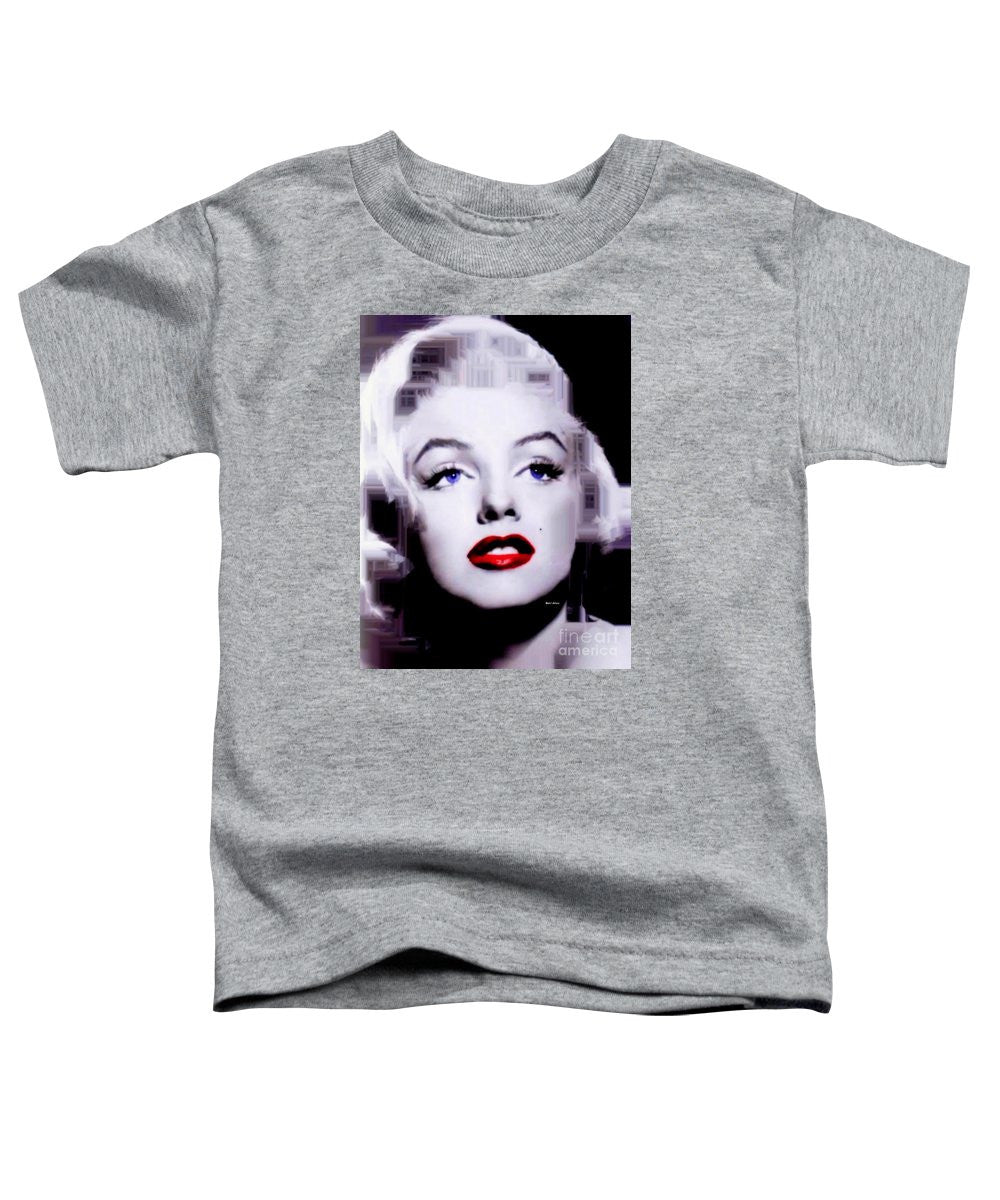 T-shirt pour tout-petits - Marilyn Monroe en noir et blanc. Pop Art