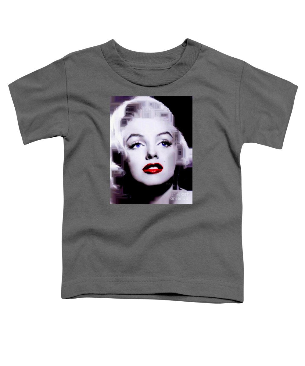 T-shirt pour tout-petits - Marilyn Monroe en noir et blanc. Pop Art