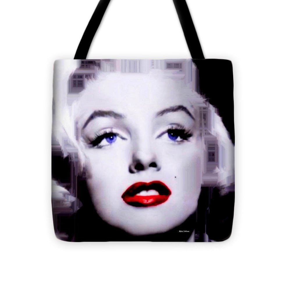 Tote Bag - Marilyn Monroe In Black And White. Pop Art