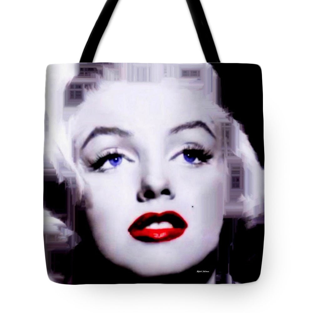 Tote Bag - Marilyn Monroe In Black And White. Pop Art