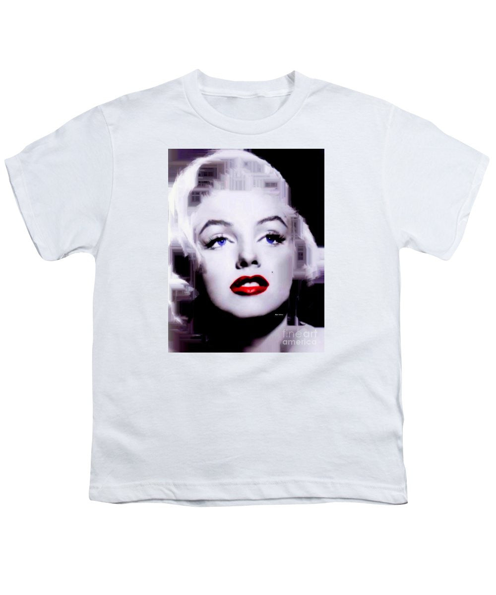 Youth T-Shirt - Marilyn Monroe In Black And White. Pop Art