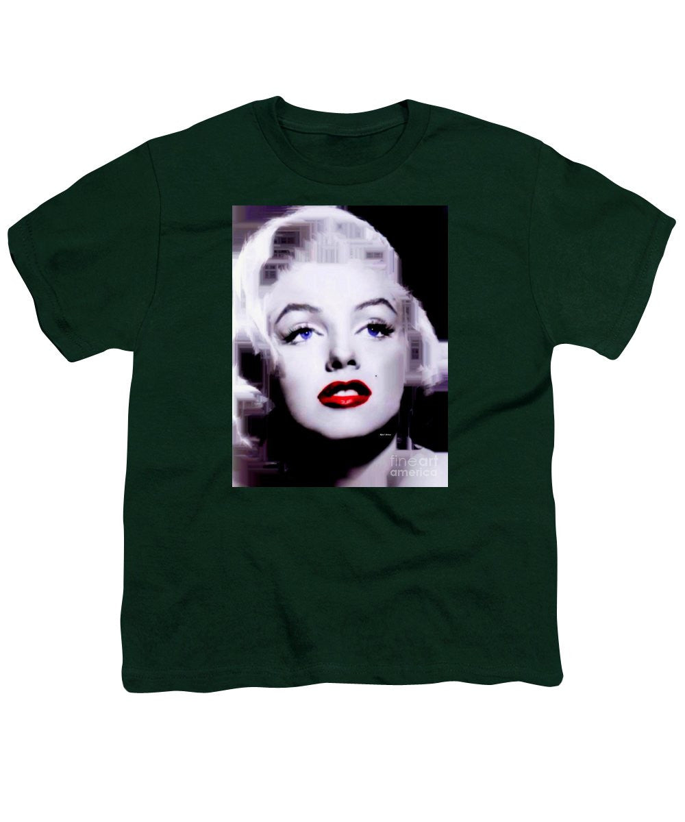 Youth T-Shirt - Marilyn Monroe In Black And White. Pop Art