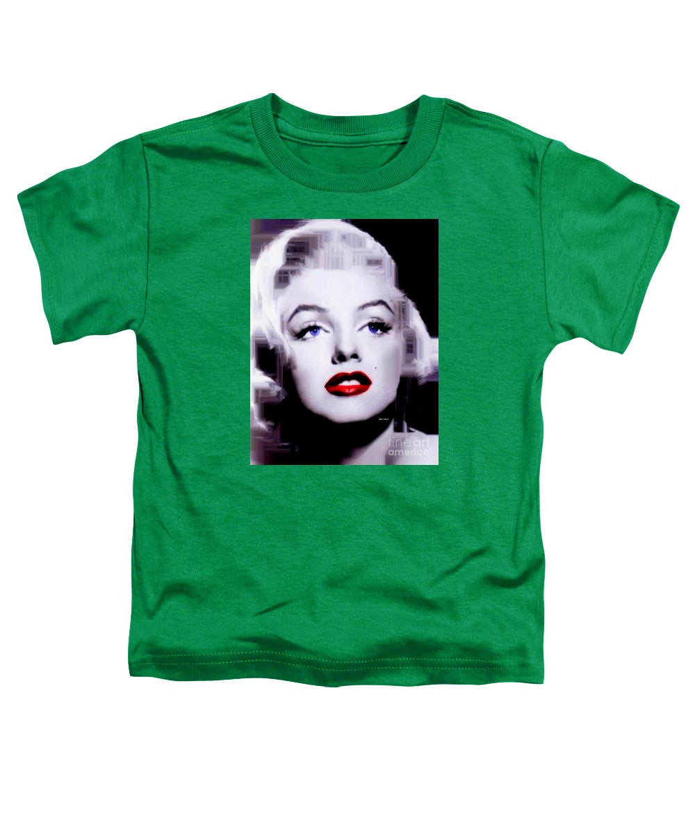 T-shirt pour tout-petits - Marilyn Monroe en noir et blanc. Pop Art