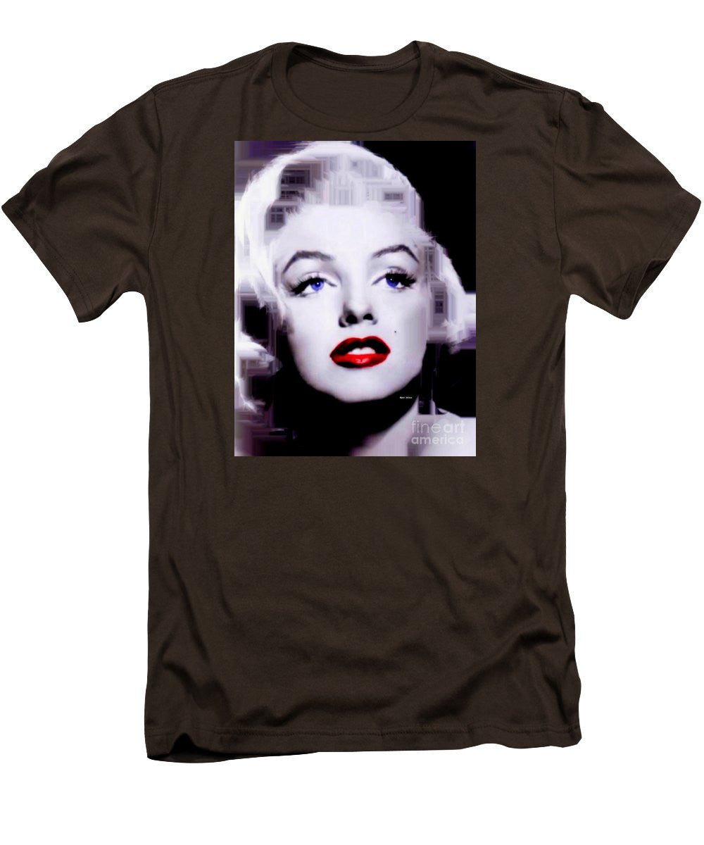 Men's T-Shirt (Slim Fit) - Marilyn Monroe In Black And White. Pop Art