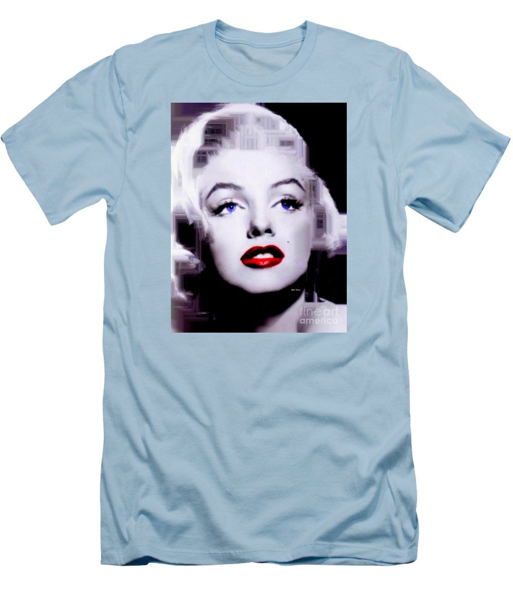 Men's T-Shirt (Slim Fit) - Marilyn Monroe In Black And White. Pop Art