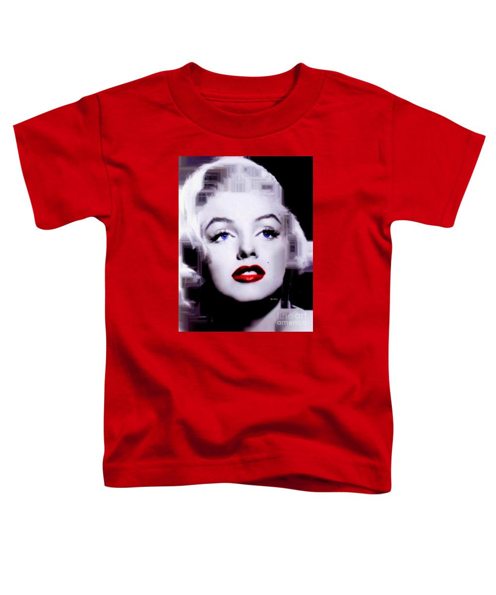 T-shirt pour tout-petits - Marilyn Monroe en noir et blanc. Pop Art