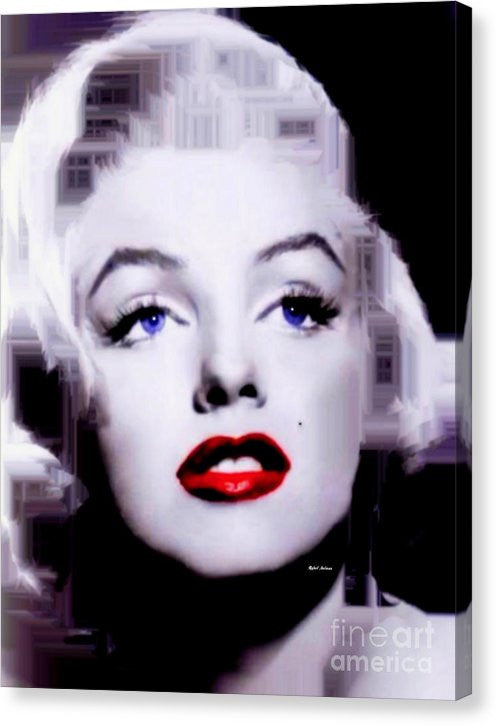 Canvas Print - Marilyn Monroe In Black And White. Pop Art