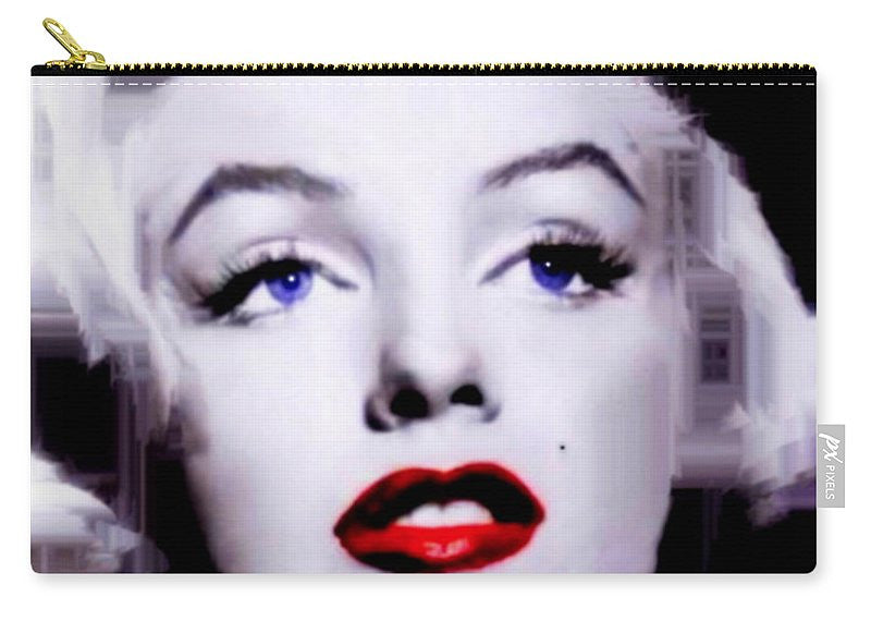 Carry-All Pouch - Marilyn Monroe In Black And White. Pop Art