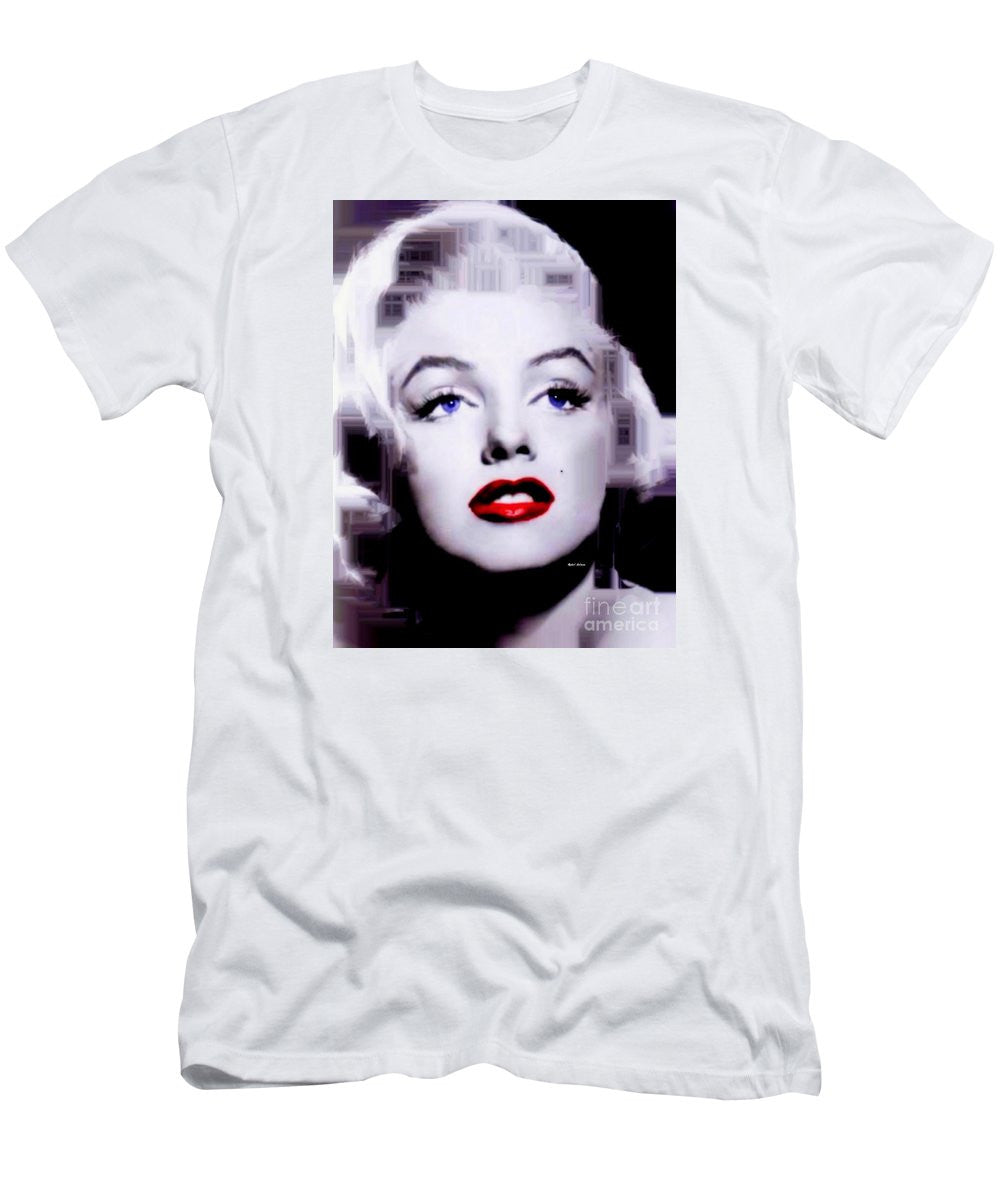 Men's T-Shirt (Slim Fit) - Marilyn Monroe In Black And White. Pop Art