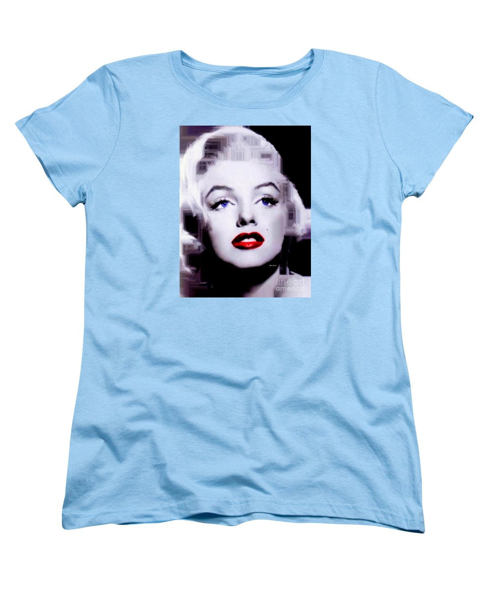 Women's T-Shirt (Standard Cut) - Marilyn Monroe In Black And White. Pop Art