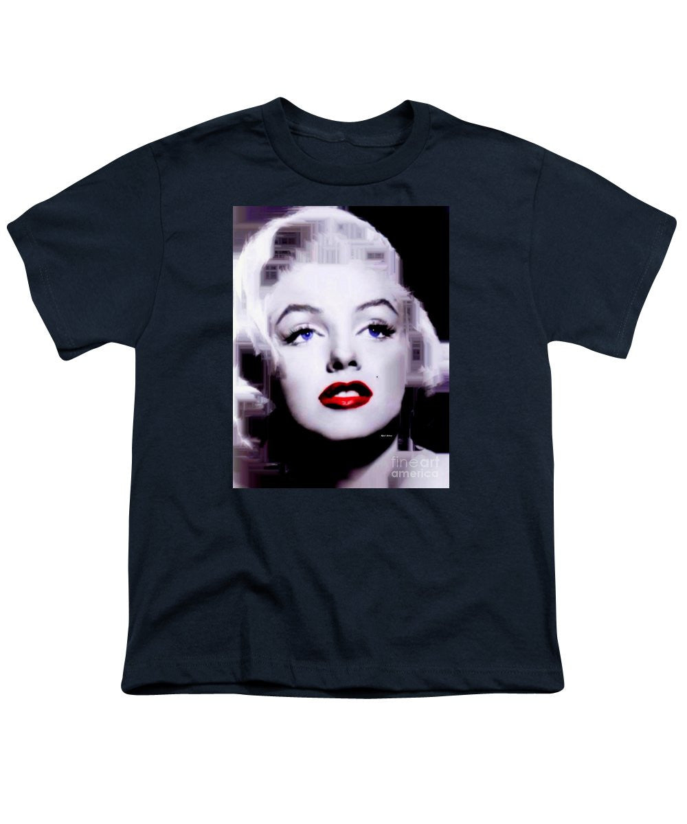 Youth T-Shirt - Marilyn Monroe In Black And White. Pop Art