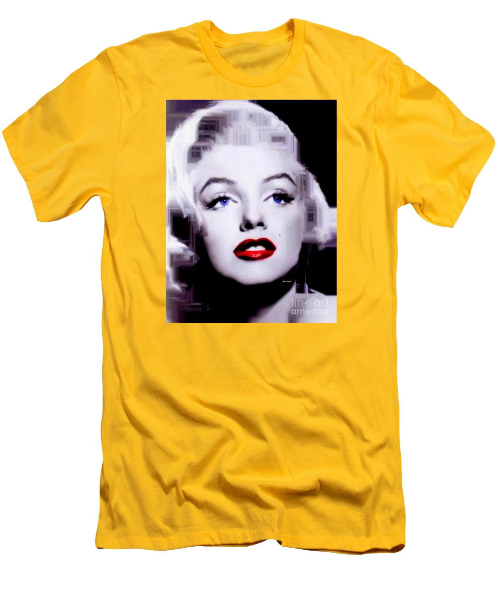 Men's T-Shirt (Slim Fit) - Marilyn Monroe In Black And White. Pop Art