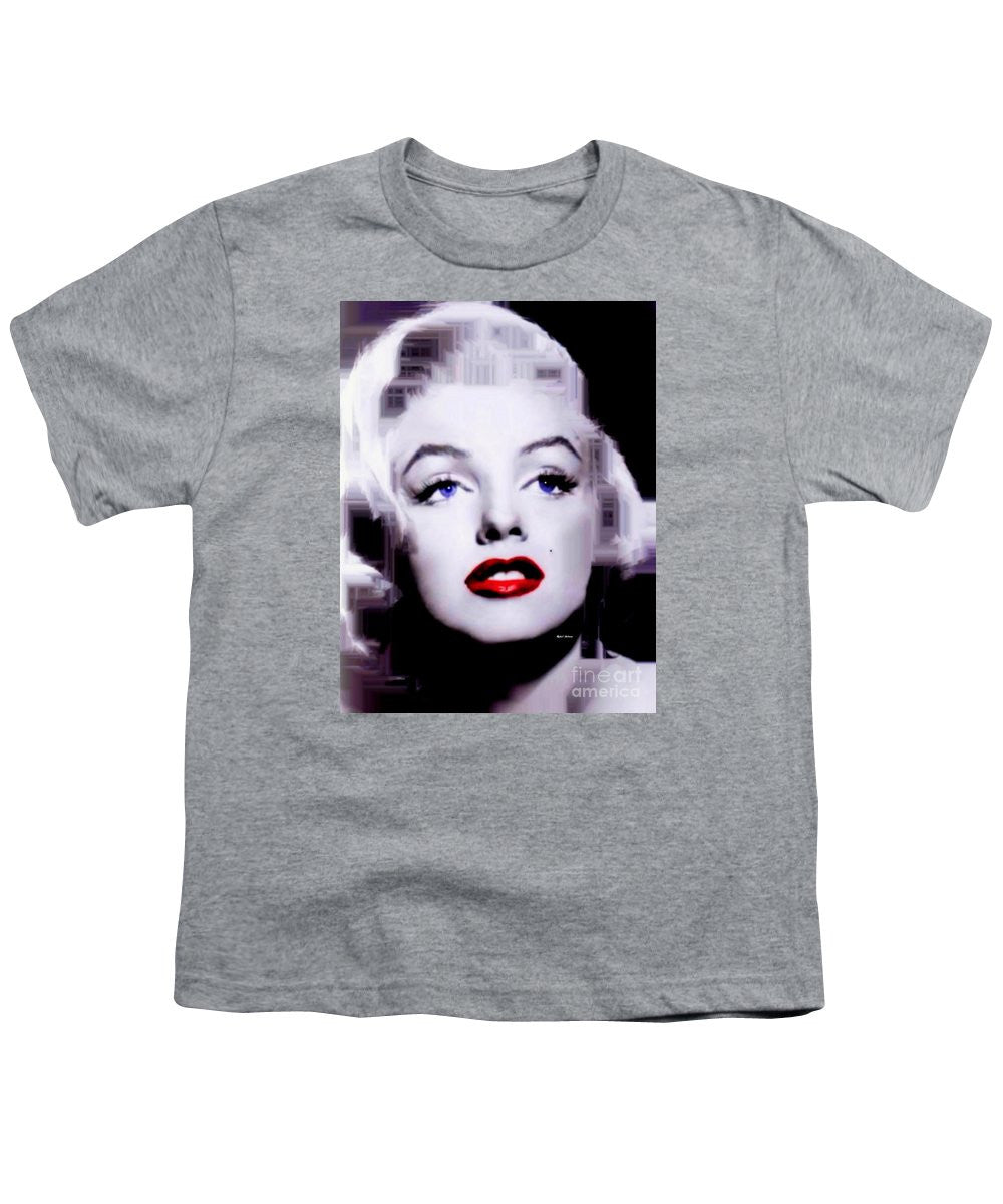 Youth T-Shirt - Marilyn Monroe In Black And White. Pop Art