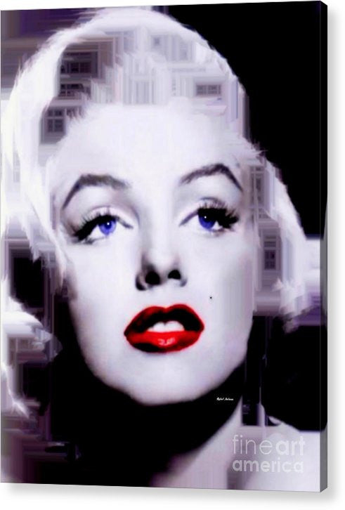 Acrylic Print - Marilyn Monroe In Black And White. Pop Art