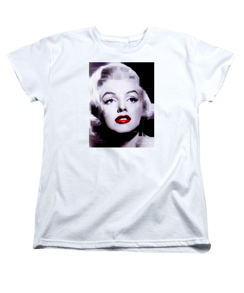 Women's T-Shirt (Standard Cut) - Marilyn Monroe In Black And White. Pop Art