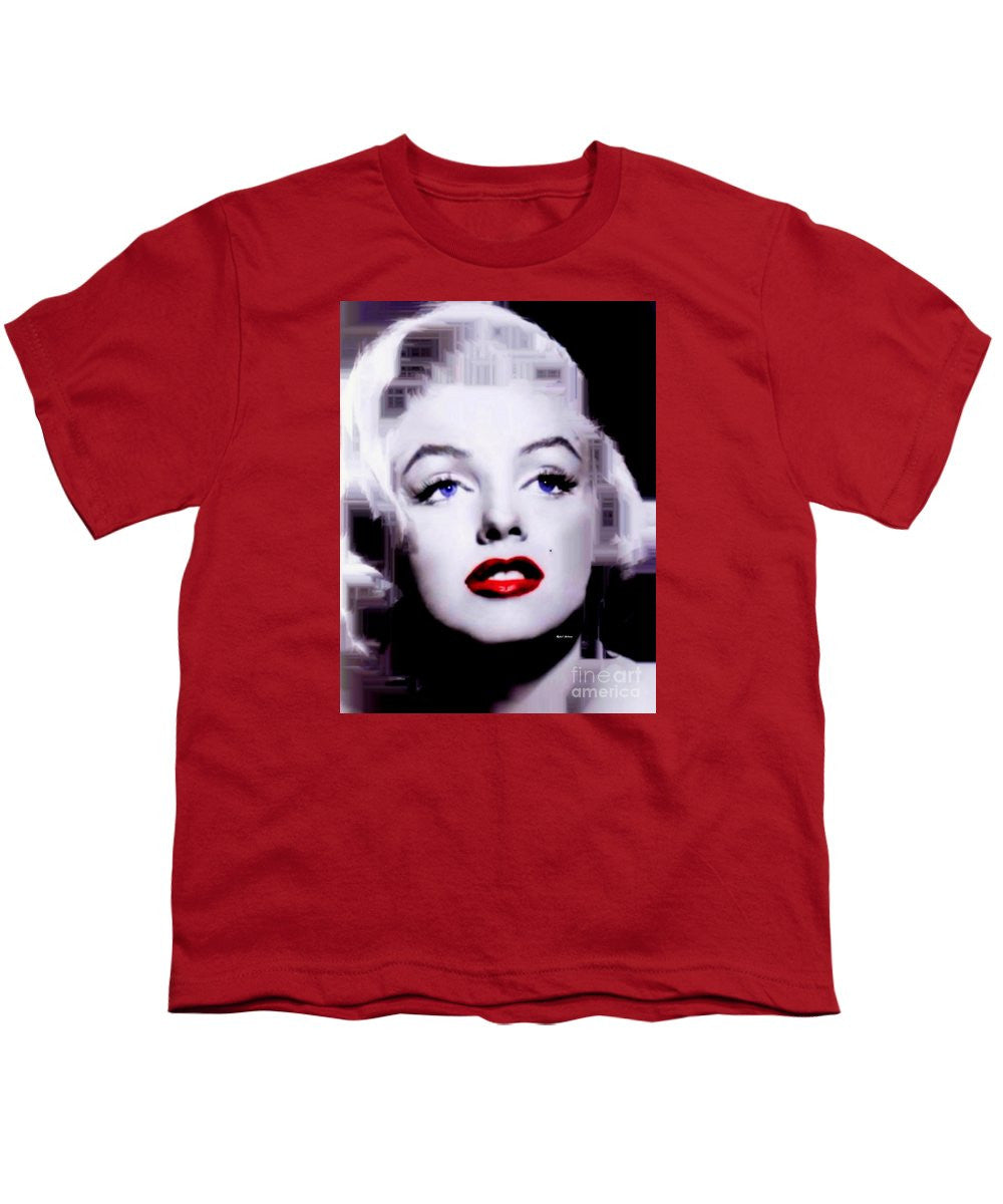 Youth T-Shirt - Marilyn Monroe In Black And White. Pop Art