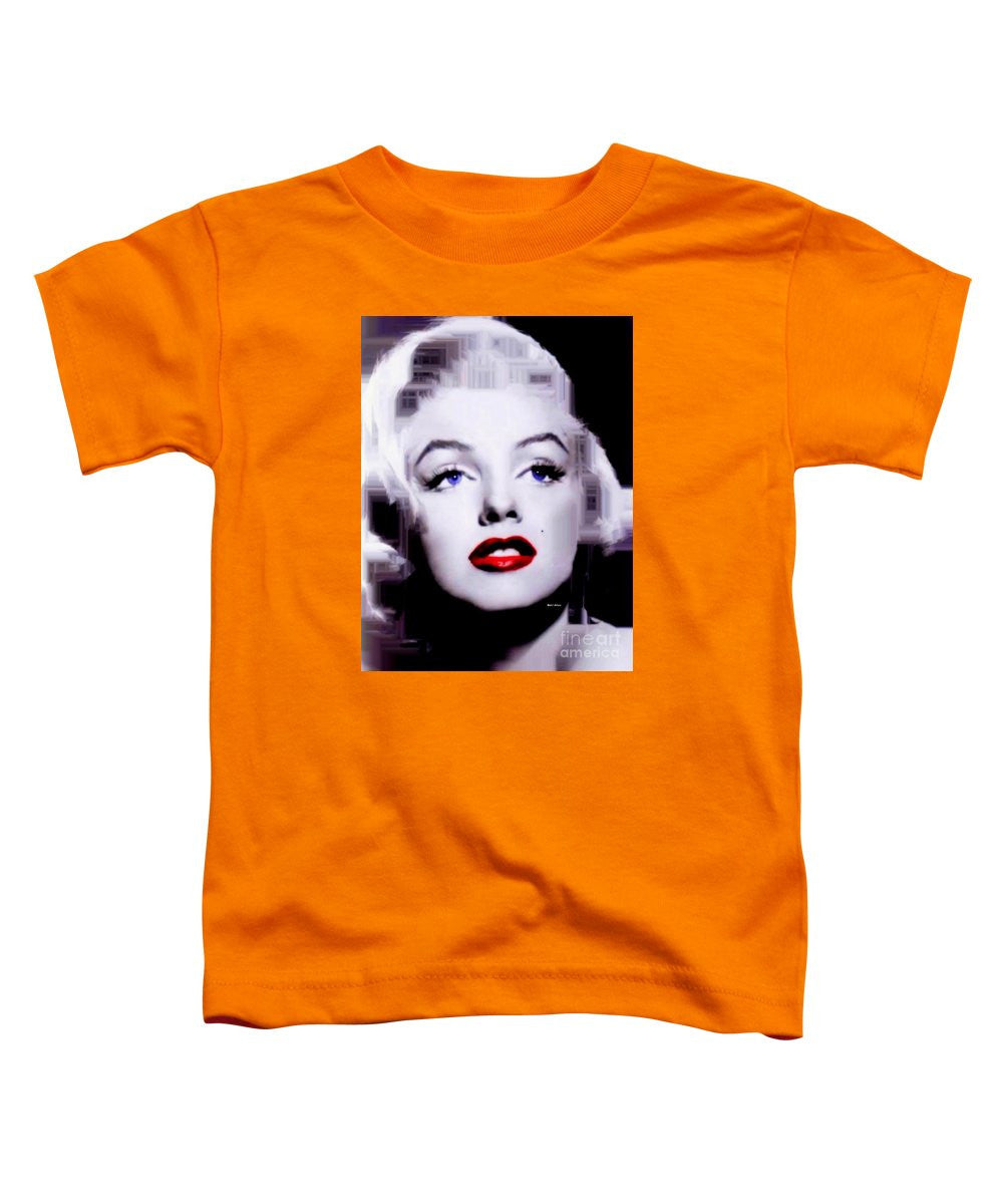 T-shirt pour tout-petits - Marilyn Monroe en noir et blanc. Pop Art