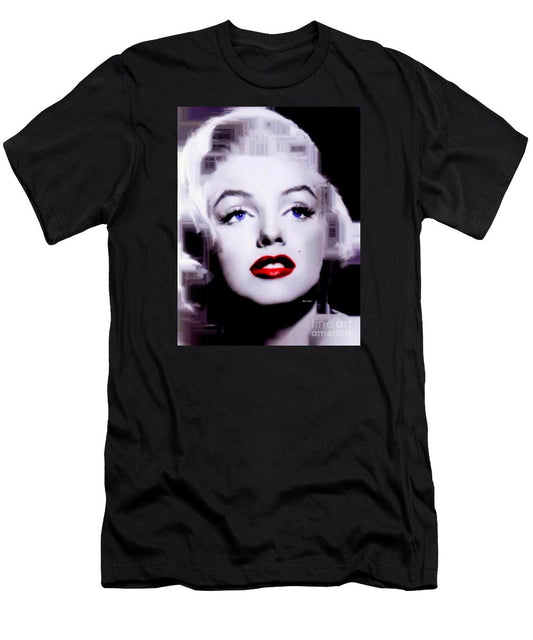 Men's T-Shirt (Slim Fit) - Marilyn Monroe In Black And White. Pop Art